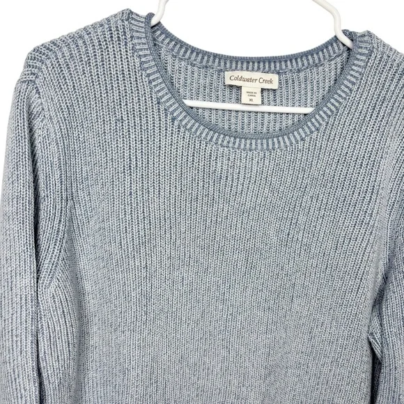 Coldwater Creek pullover sweater size XL New without tags dusty blue - Picture 5 of 6